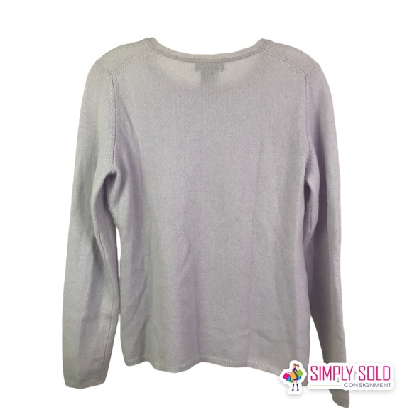 Lord And Taylor Cashmere Women's Sweater Crew Neck Pullover Long Sleeve Sz M - Picture 3 of 6